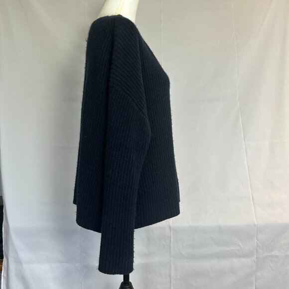 Nili Lotan Medium Cotton/Cashmere/Silk Navy blue sweater - Picture 14 of 16